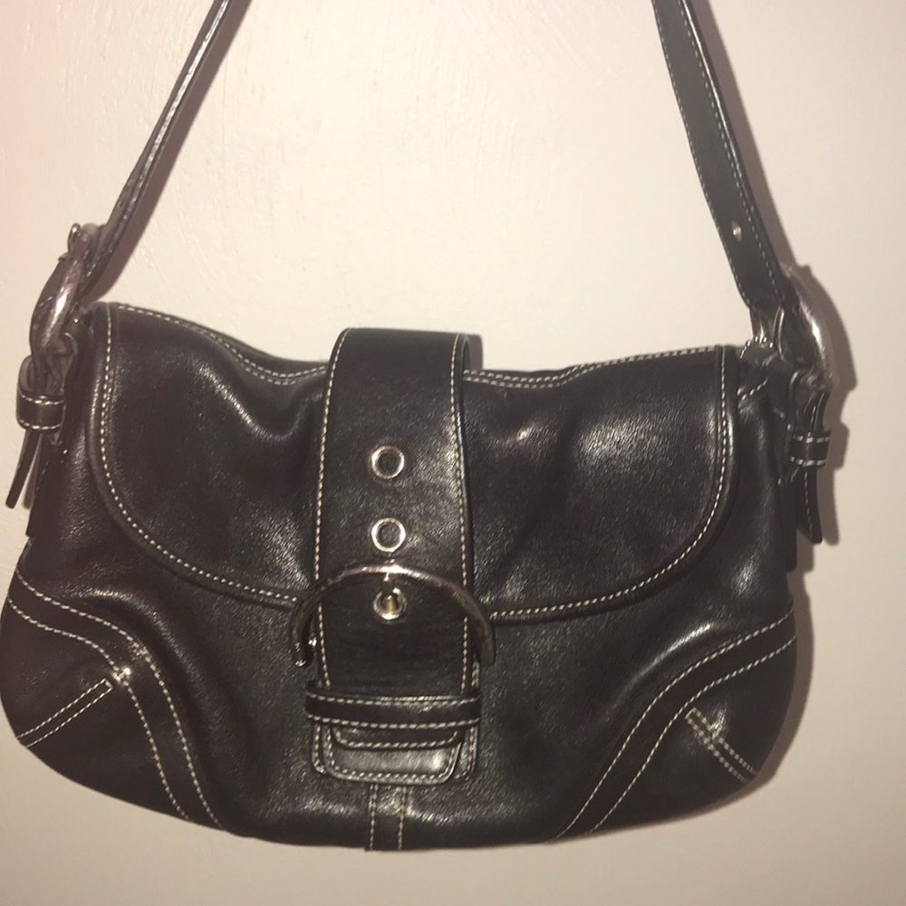 Coach Black Buckle Purse